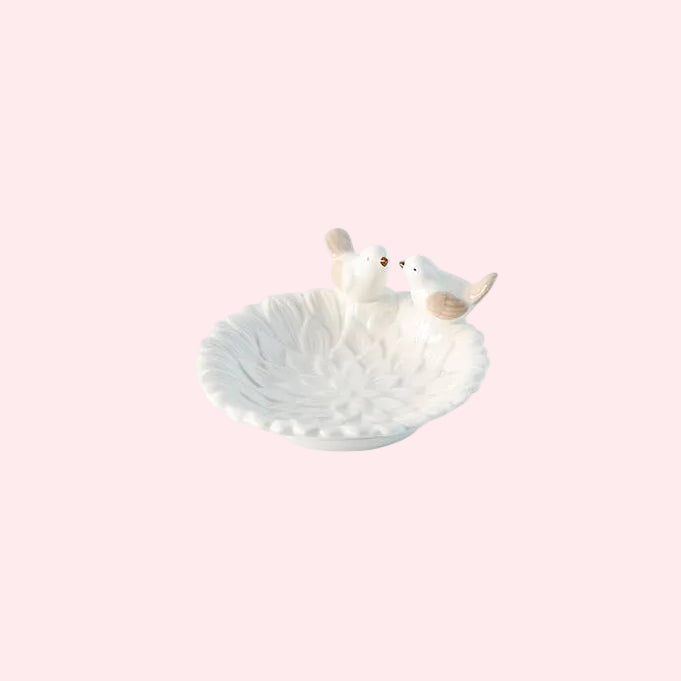 Ceramic Lovebirds Tray
