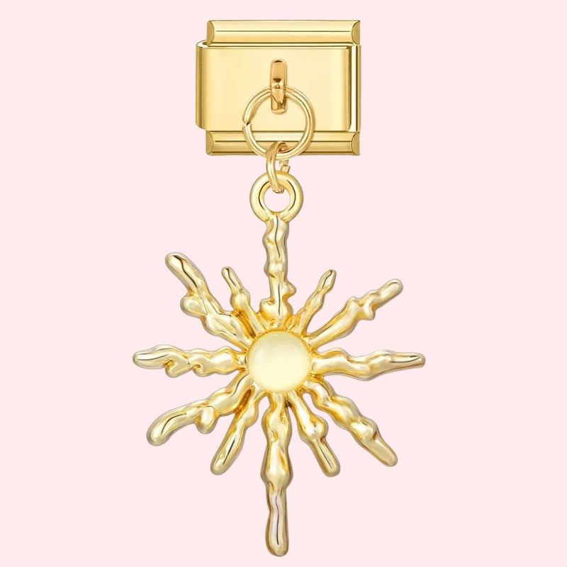 Simple Gold Pendant Charms