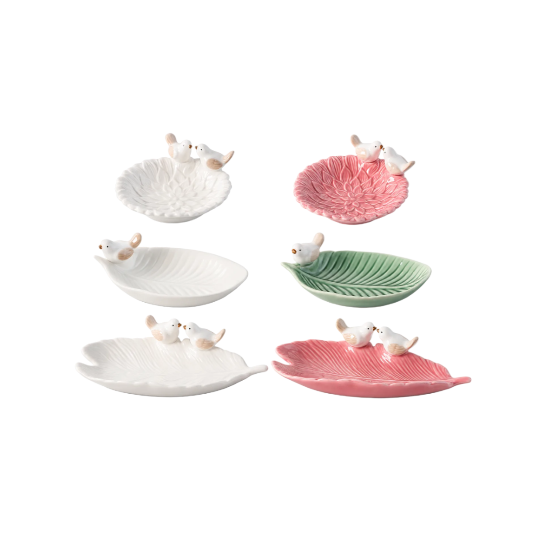 Ceramic Lovebirds Tray