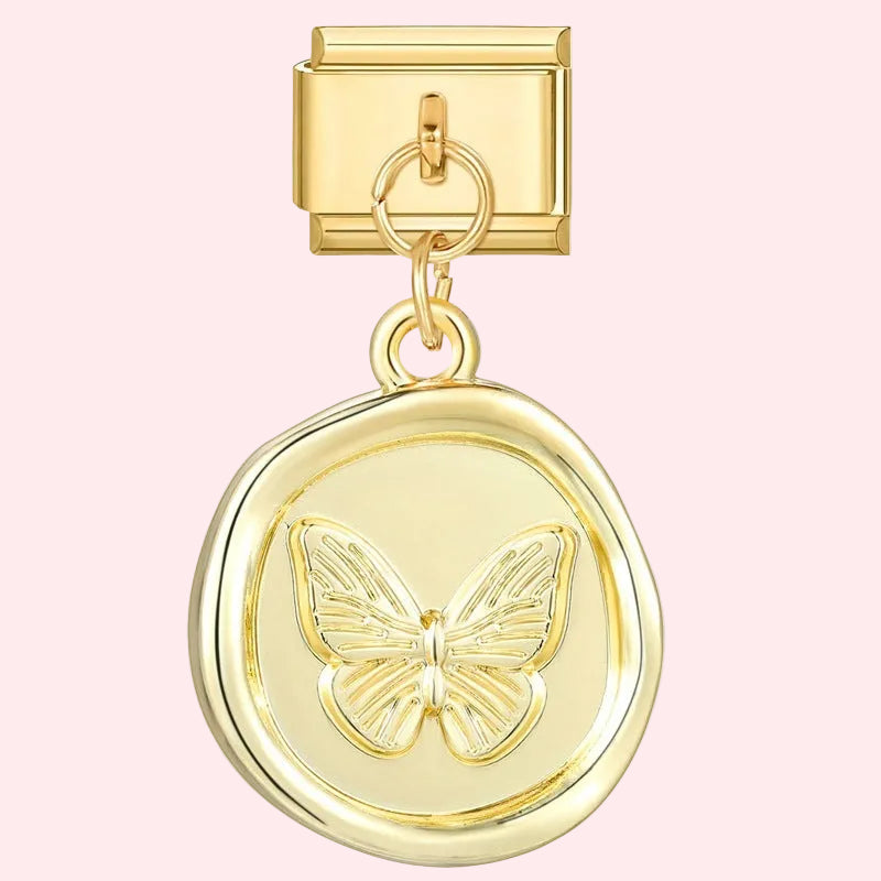 Simple Gold Pendant Charms