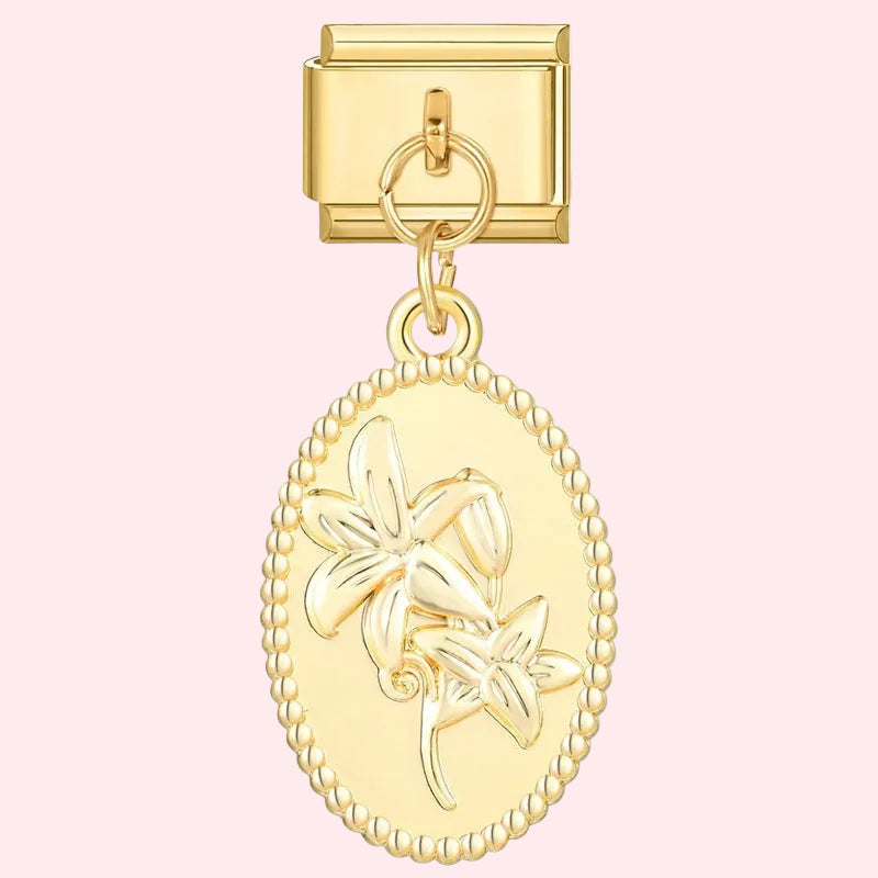 Simple Gold Pendant Charms