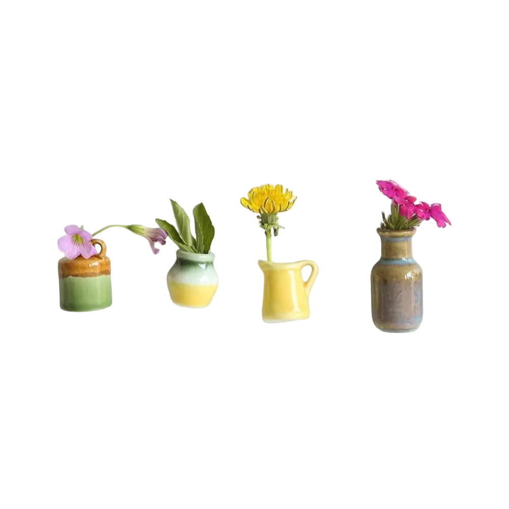 Mini Ceramic Vase Fridge Magnets