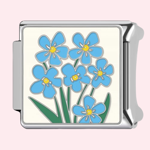 Silver Floral Charms