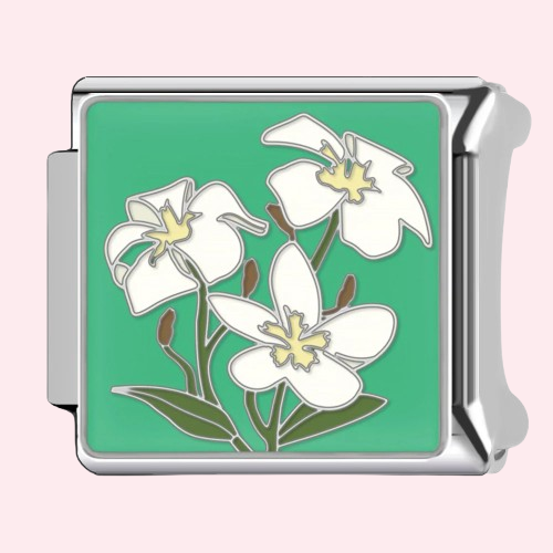 Silver Floral Charms