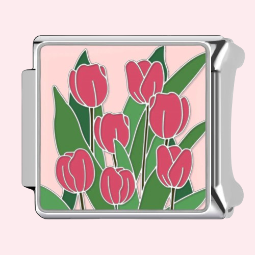 Silver Floral Charms