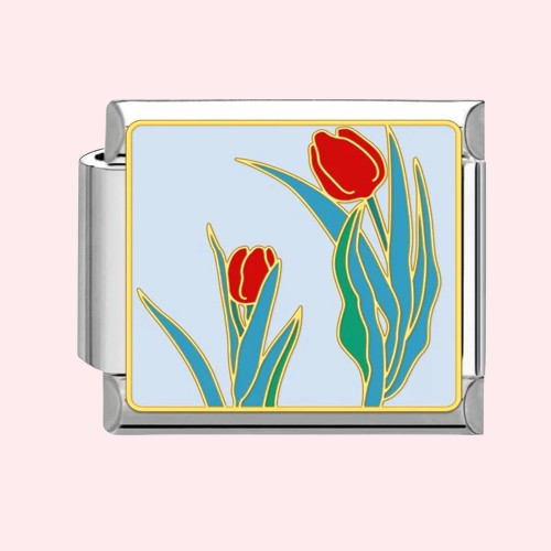 Silver Floral Charms