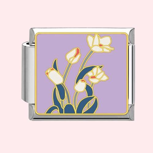Silver Floral Charms