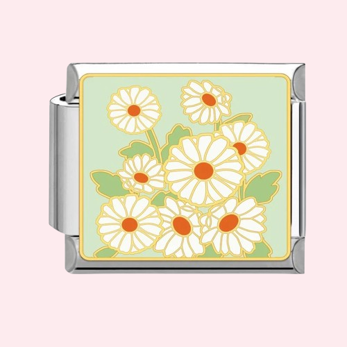 Silver Floral Charms