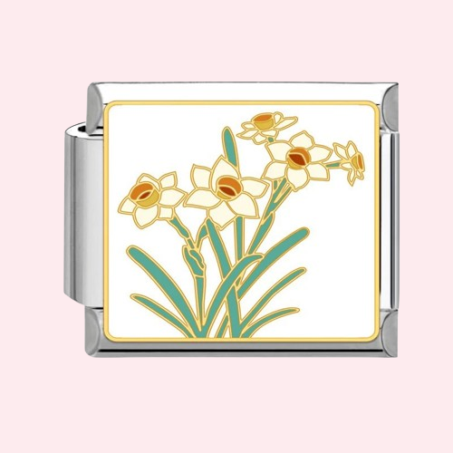 Silver Floral Charms