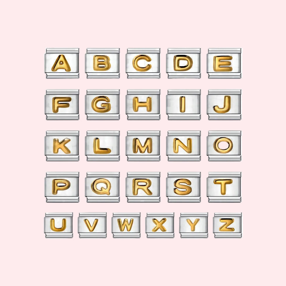 Silver Letter Charms