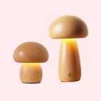 Wooden Mushroom Lamp
