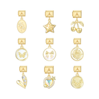 Simple Gold Pendant Charms