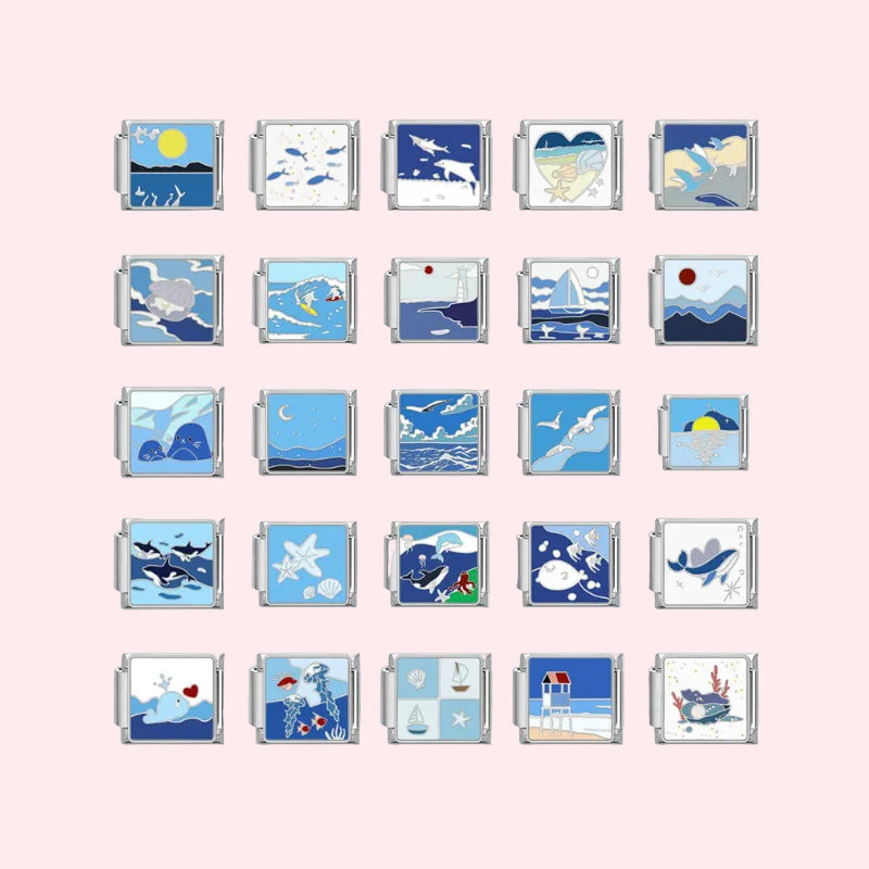 Silver Ocean Charms