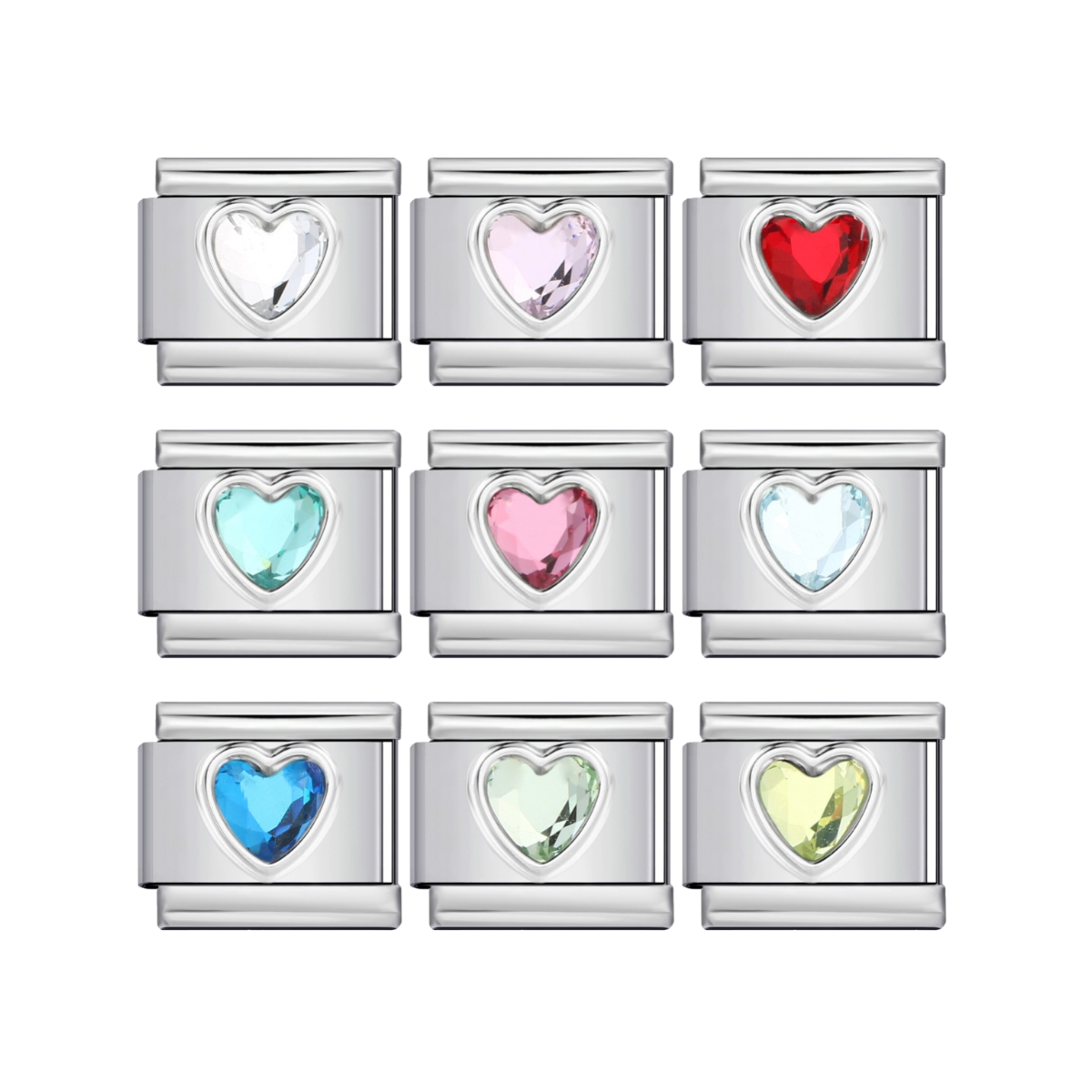 Heart Rhinestone Charms