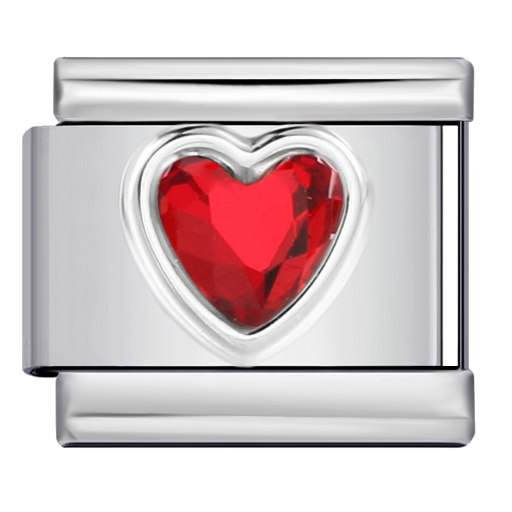 Heart Rhinestone Charms