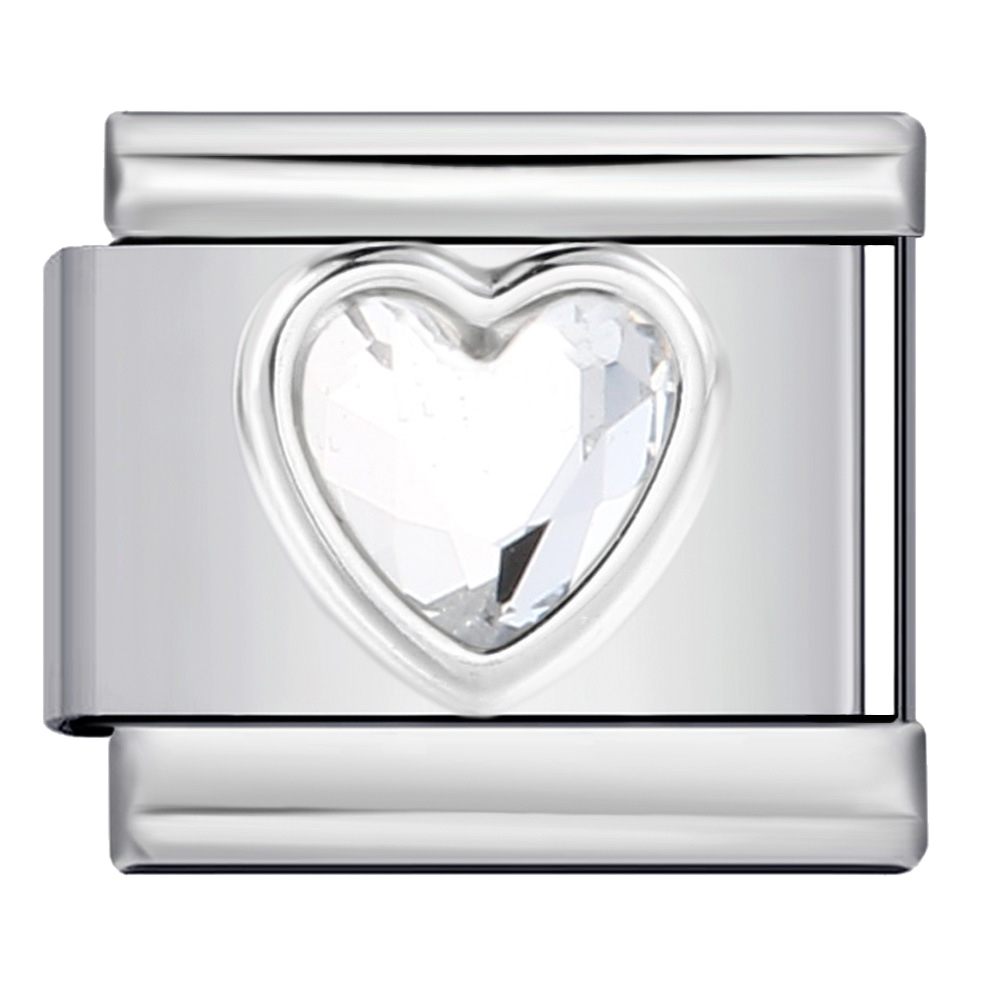 Heart Rhinestone Charms