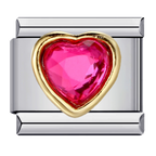 Heart Rhinestone Charms