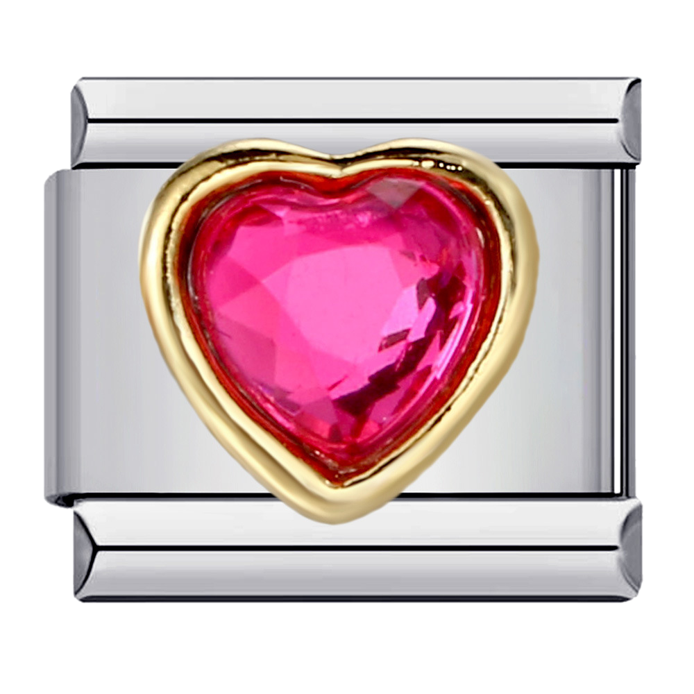 Heart Rhinestone Charms